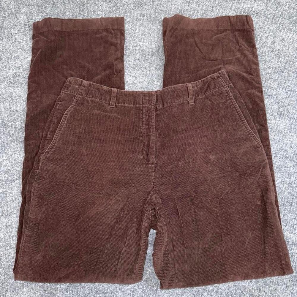 Brooks Brothers Women’s Size 8 Brown Corduroy Pants Straight Leg 100% Cotton